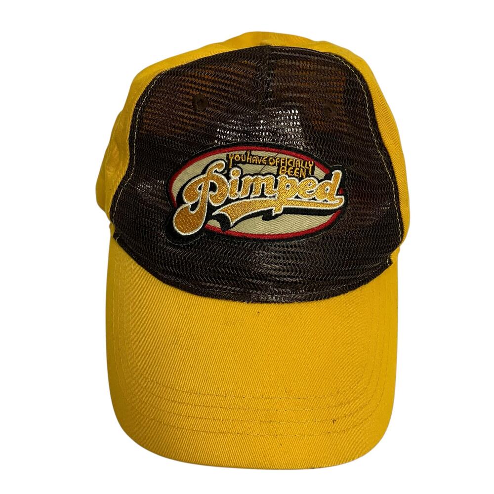 Vintage 2004 MTV Pimp My Ride You Have Offically Been Pimped Yellow Trucker Hat